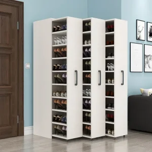 Sliding dustproof shoe cabinet